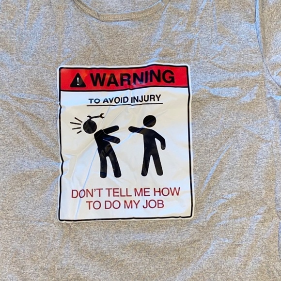 Unisex size 3x funny work tshirt fits small like 2x NEW - Picture 2 of 4